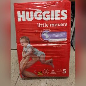 NEW - Huggies Little Movers Diapers - Size 5 Disney Theme  66ct Unopened Package